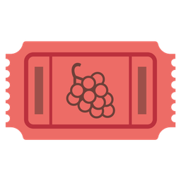 admission tickets and grapes