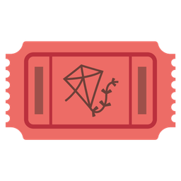 admission tickets and kite