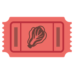 admission tickets and leafy green