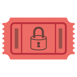 admission tickets and locked