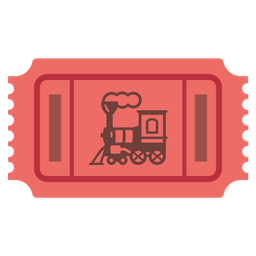 admission tickets and locomotive