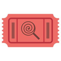 admission tickets and lollipop