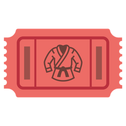 admission tickets and martial arts uniform