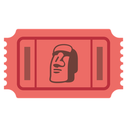 admission tickets and moai