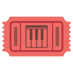 admission tickets and musical keyboard