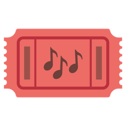 admission tickets and musical notes