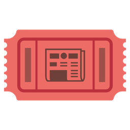 admission tickets and newspaper