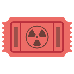admission tickets and radioactive