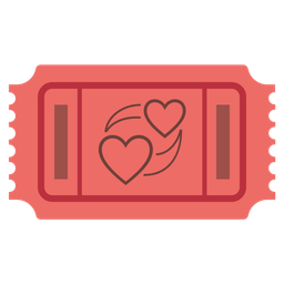 admission tickets and revolving hearts