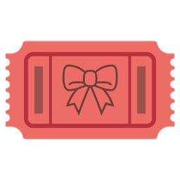 admission tickets and ribbon