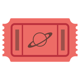 admission tickets and ringed planet