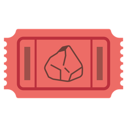 admission tickets and rock