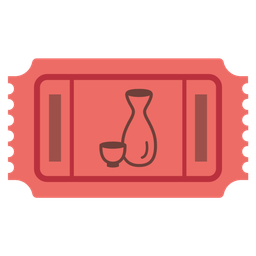 admission tickets and sake