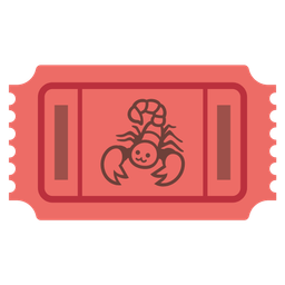admission tickets and scorpion