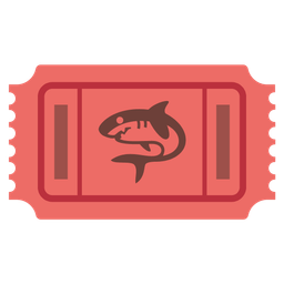 admission tickets and shark