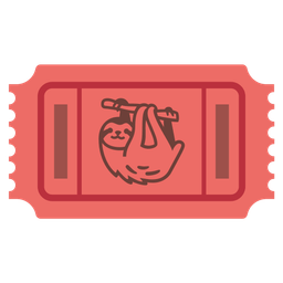 admission tickets and sloth