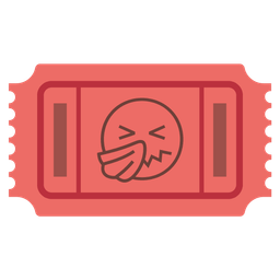 admission tickets and sneezing face