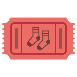admission tickets and socks