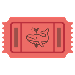 admission tickets and spouting whale