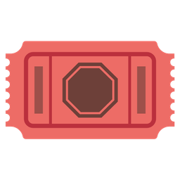 admission tickets and stop sign