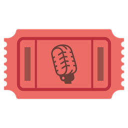 admission tickets and studio microphone