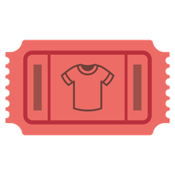 admission tickets and t-shirt