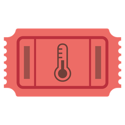 admission tickets and thermometer