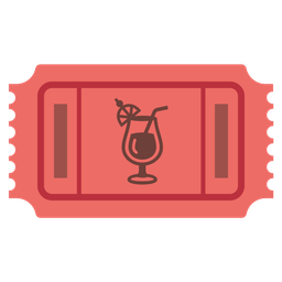 admission tickets and tropical drink