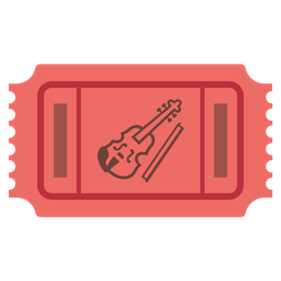 admission tickets and violin