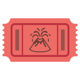 admission tickets and volcano