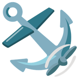 airplane and anchor