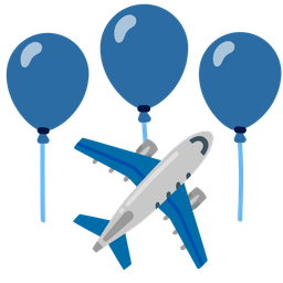 airplane and balloon