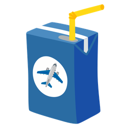 airplane and beverage box