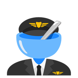 airplane and bowl with spoon