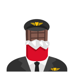 airplane and chocolate bar