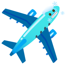 airplane and cold face