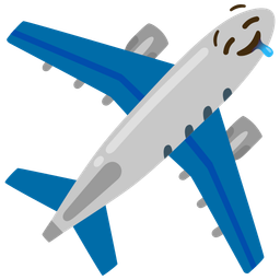 airplane and drooling face