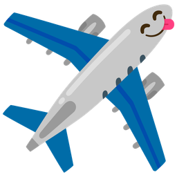 Airplane and Face savoring food