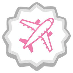 airplane and fish cake with swirl