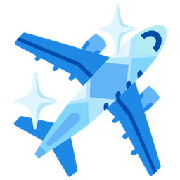 airplane and gem stone