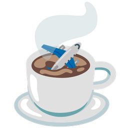 airplane and hot beverage