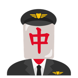 airplane and mahjong red dragon