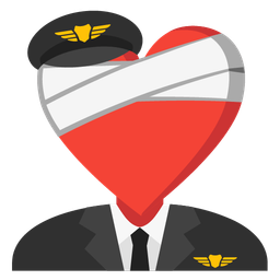 airplane and mending heart