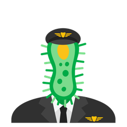 airplane and microbe