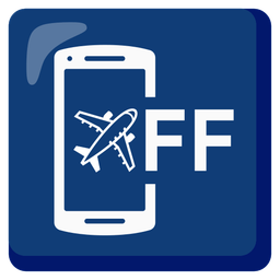 airplane and mobile phone off