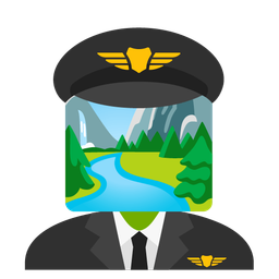 airplane and national park