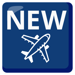 airplane and NEW button