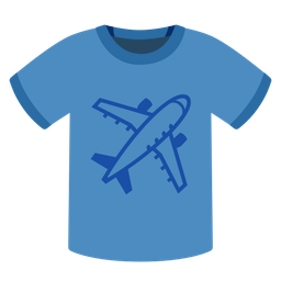 airplane and t-shirt