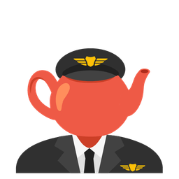 airplane and teapot