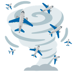 airplane and tornado